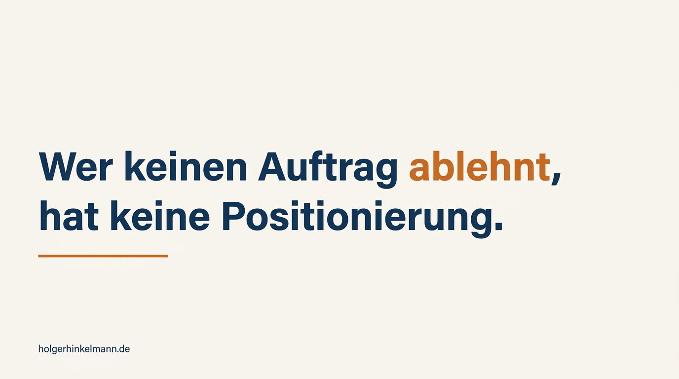 Warum ich Mandate ablehne
